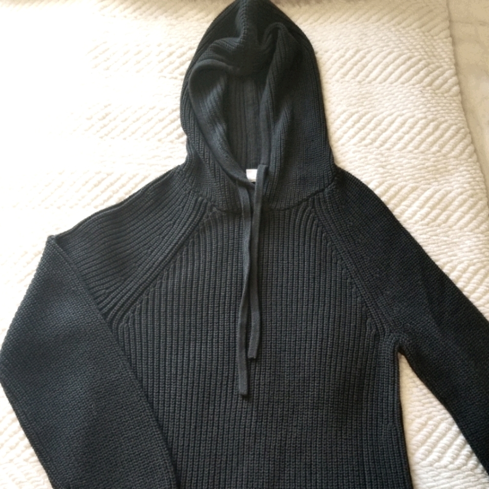 Gap NWT thick shaker knit hooded sweater - Picture 1 of 6